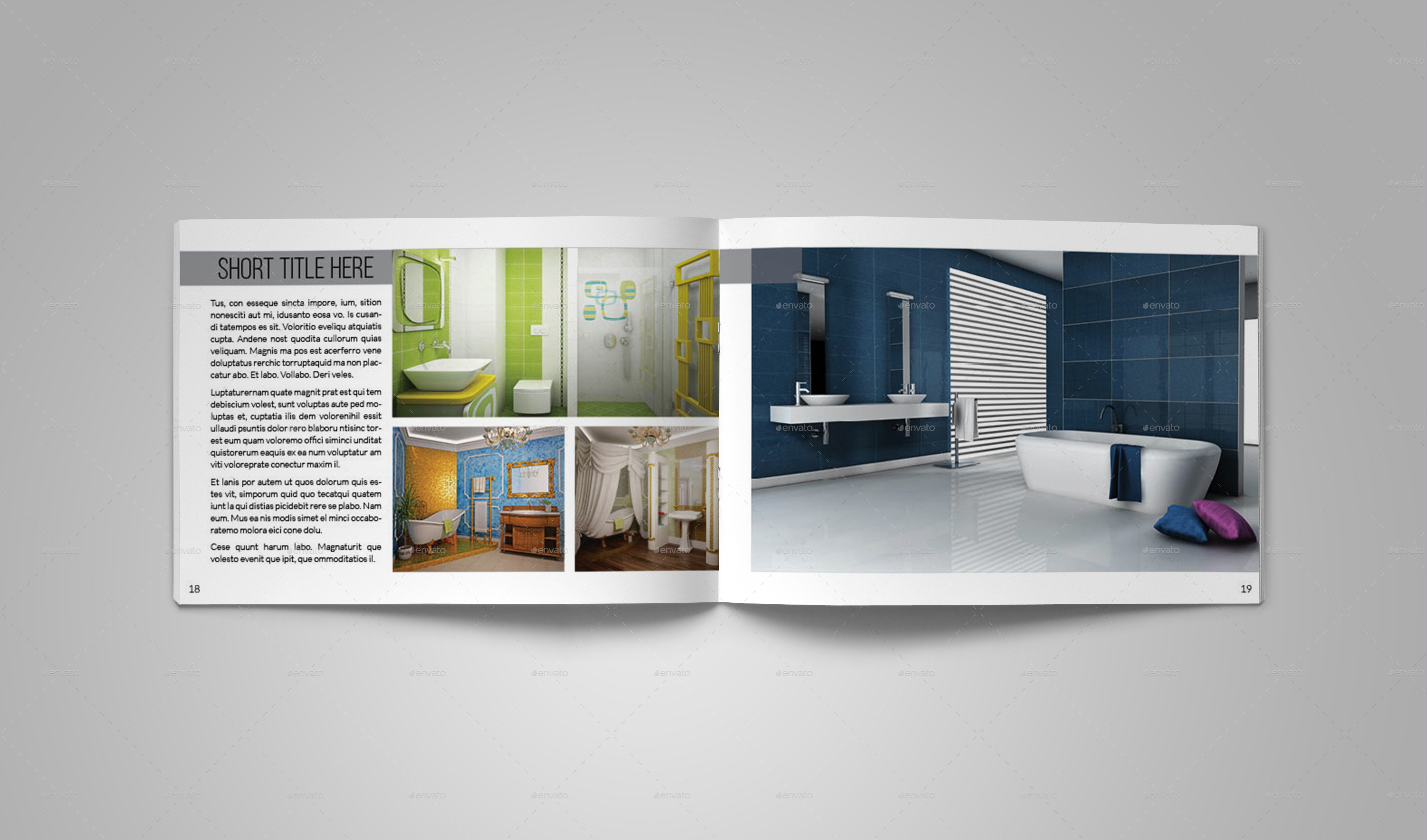 Interior Design Catalog Template by bookrak | GraphicRiver